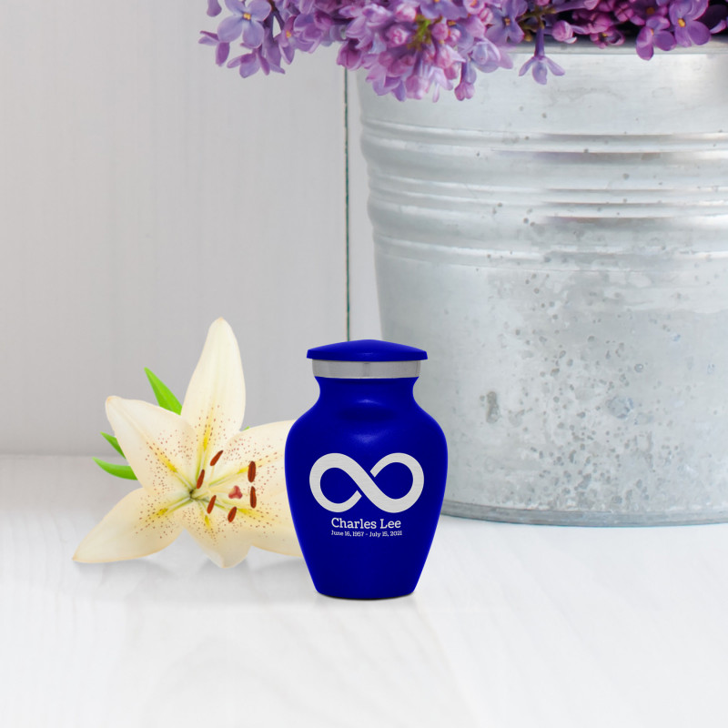 Infinity Keepsake Urn - Midnight Blue