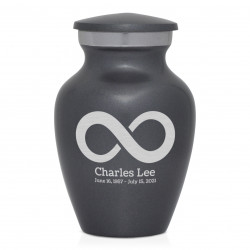 Infinity Keepsake Urn - Gunmetal Gray