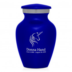Unicorn Keepsake Urn- Midnight Blue