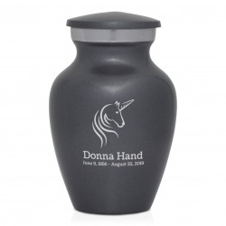 Unicorn Keepsake Urn - Gunmetal Gray