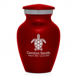 Sea Turtle Keepsake Urn - Ruby Red