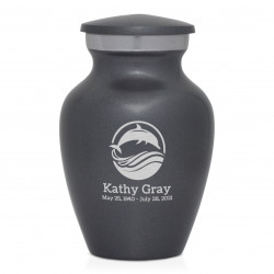 Dolphin Keepsake Urn - Gunmetal Gray