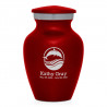Dolphin Keepsake Urn - Ruby Red