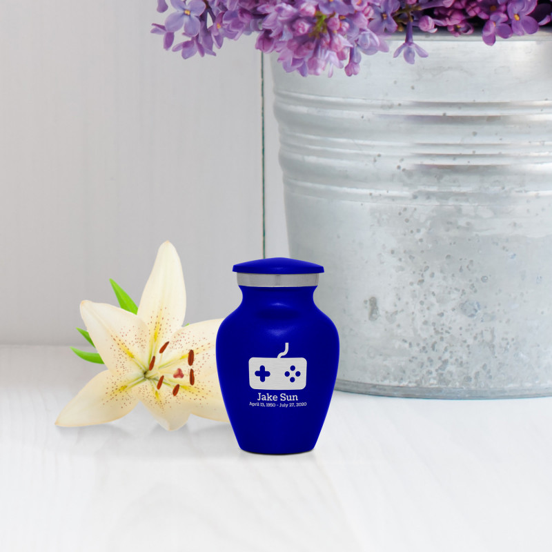 Gaming Keepsake Urn - Midnight Blue