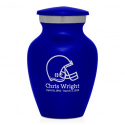 Football Helmet Keepsake Urn - Midnight Blue
