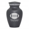 Football Keepsake Urn - Gunmetal Gray
