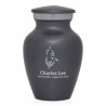 Wolf Keepsake Urn - Gunmetal Gray