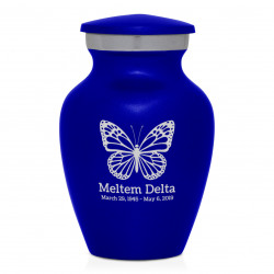 Butterfly Keepsake Urn - Midnight Blue