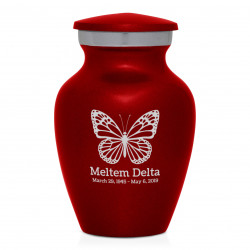 Butterfly Keepsake Urn - Ruby Red