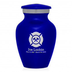 Firefighter Keepsake Urn - Midnight Blue