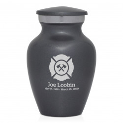 Firefighter Keepsake Urn - Gunmetal Gray