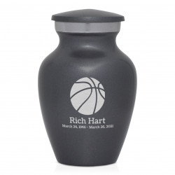 Basketball Keepsake Urn - Gunmetal Gray