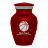 Basketball Keepsake Urn - Ruby Red
