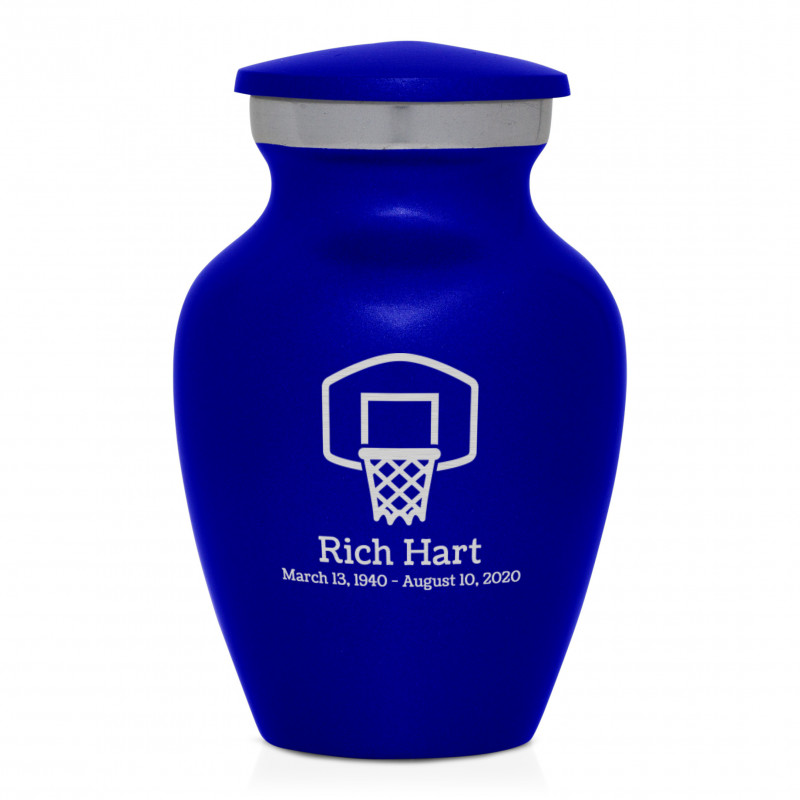 Basketball Hoop Keepsake Urn - Midnight Blue
