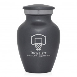 Basketball Hoop Keepsake Urn - Gunmetal Gray
