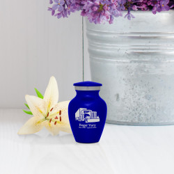 Semi Truck Keepsake Urn - Midnight Blue