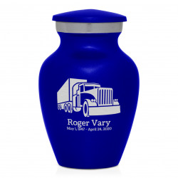 Semi Truck Keepsake Urn - Midnight Blue
