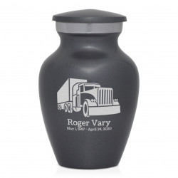 Semi Truck Keepsake Urn - Gunmetal Gray