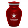 Dallas Star Keepsake Urn - Ruby Red