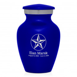 Texas Star Keepsake Urn - Midnight Blue