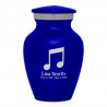 Music Note Keepsake Urn - Midnight Blue