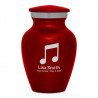 Music Note Keepsake Urn - Ruby Red