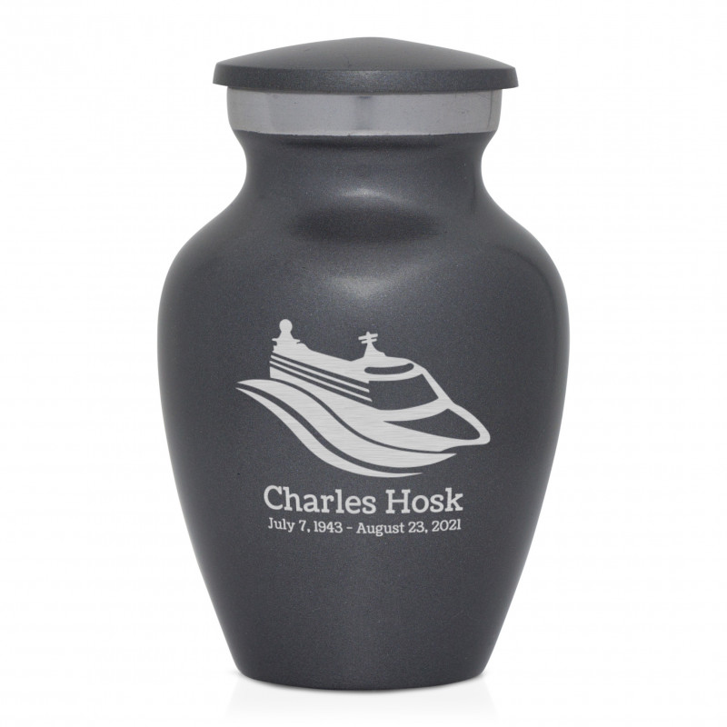 Cruise Ship Keepsake Urn - Gunmetal Gray