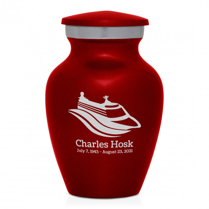 Cruise Ship Keepsake Urn - Ruby Red