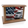 Semi Truck Cremation Urn - Prestige Walnut