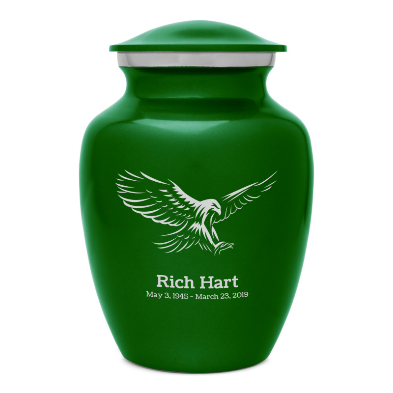 Eagle Sharing Urn - Shamrock Green