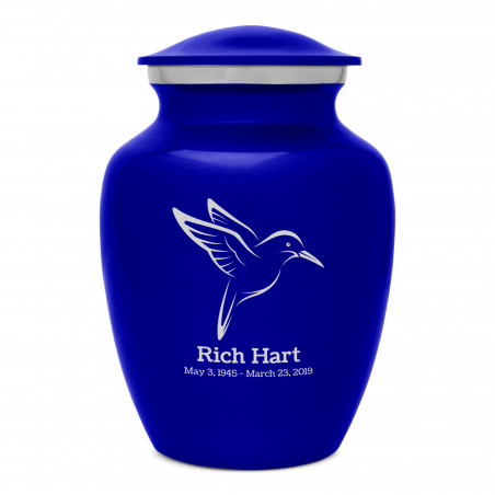 Hummingbird Sharing Urn - Midnight Blue