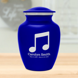 Music Note Sharing Urn - Midnight Blue