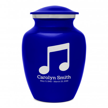 Music Note Sharing Urn - Midnight Blue