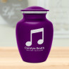 Music Note Sharing Urn - Purple Luster