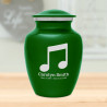 Music Note Sharing Urn - Green Shamrock