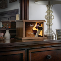 Acoustic Guitar Cremation Urn - Prestige Walnut