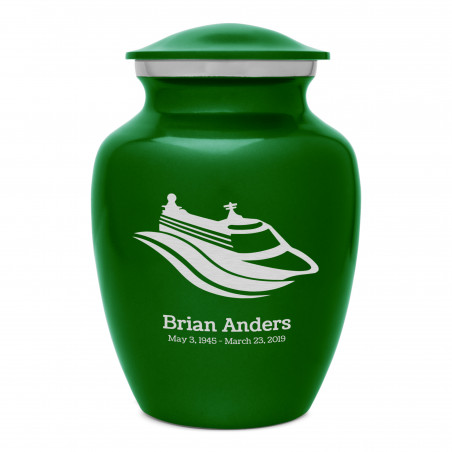 Cruise Ship Sharing Urn - Shamrock Green