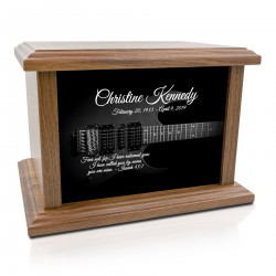 Electric Guitar Cremation Urn - Prestige Walnut