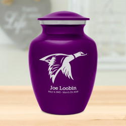 Duck Sharing Urn - Purple Luster