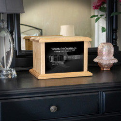 Electric Guitar Cremation Urn - Prestige Oak
