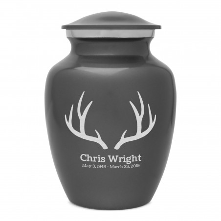 Antlers Sharing Urn - Gunmetal Gray