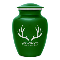 Antlers Sharing Urn - Shamrock Green