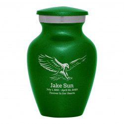 Eagle Keepsake Urn - Shamrock Green