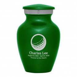 Golf Ball Keepsake Urn - Shamrock Green