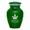 Marijuana Keepsake Urn - Shamrock Green