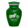 Motorcycle Keepsake Urn - Shamrock Green