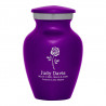 Rose Keepsake Urn - Purple Luster