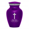 Cross Keepsake Urn - Purple Luster