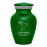 Hummingbird Keepsake Urn - Shamrock Green