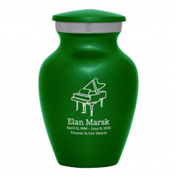 Piano Keepsake Urn - Shamrock Green